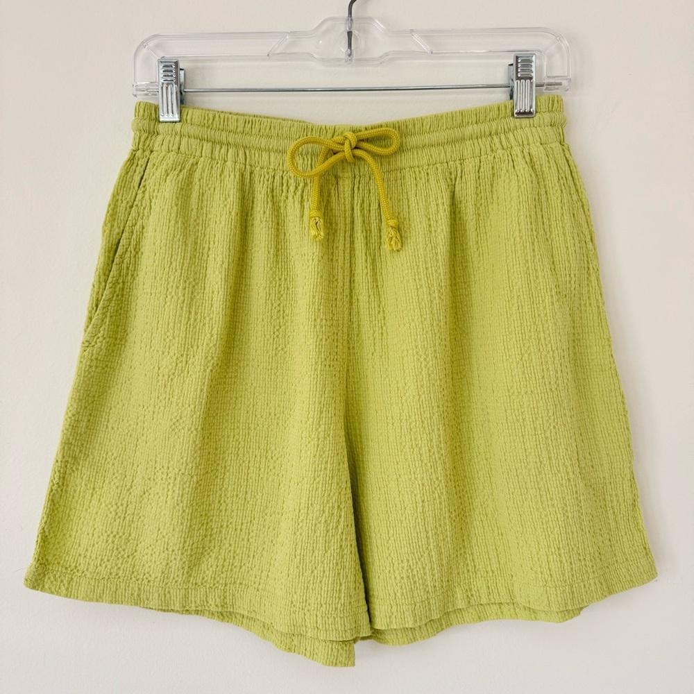 GRAVEL & GOLD Essi Drawstring Short in “Endive” Lime Green Colorway, Size M (2) - Picture 5 of 16